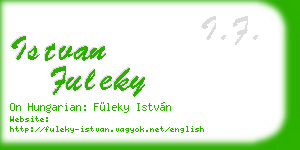 istvan fuleky business card